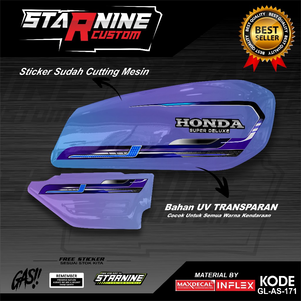 striping GL100 Striping GL 125 keren stiker GL kode GL-AS-171
