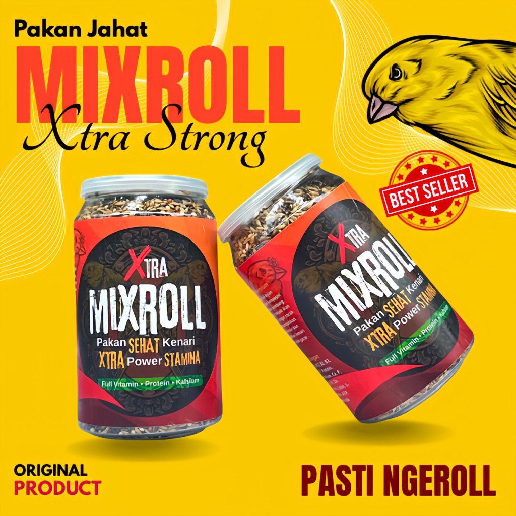 MIXROLL Pakan gacor kenari | Xtra Pakan kenari | Pakan kenari best saller | Penggacor kenari
