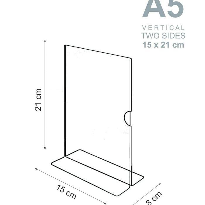 

Acrylic 2 Sides Paper Holder A5 Surabaya