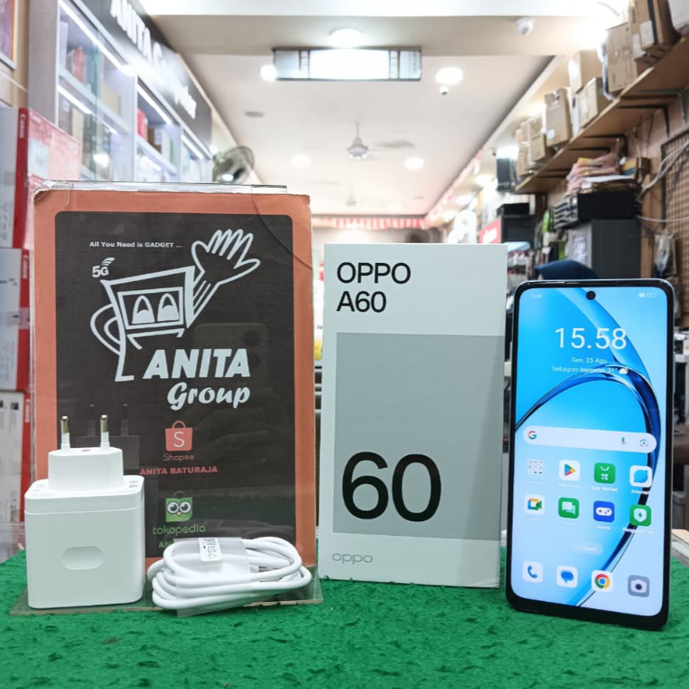 EX DEMO OPPO A60 RAM 8/128GB (BLUE) FULLSET