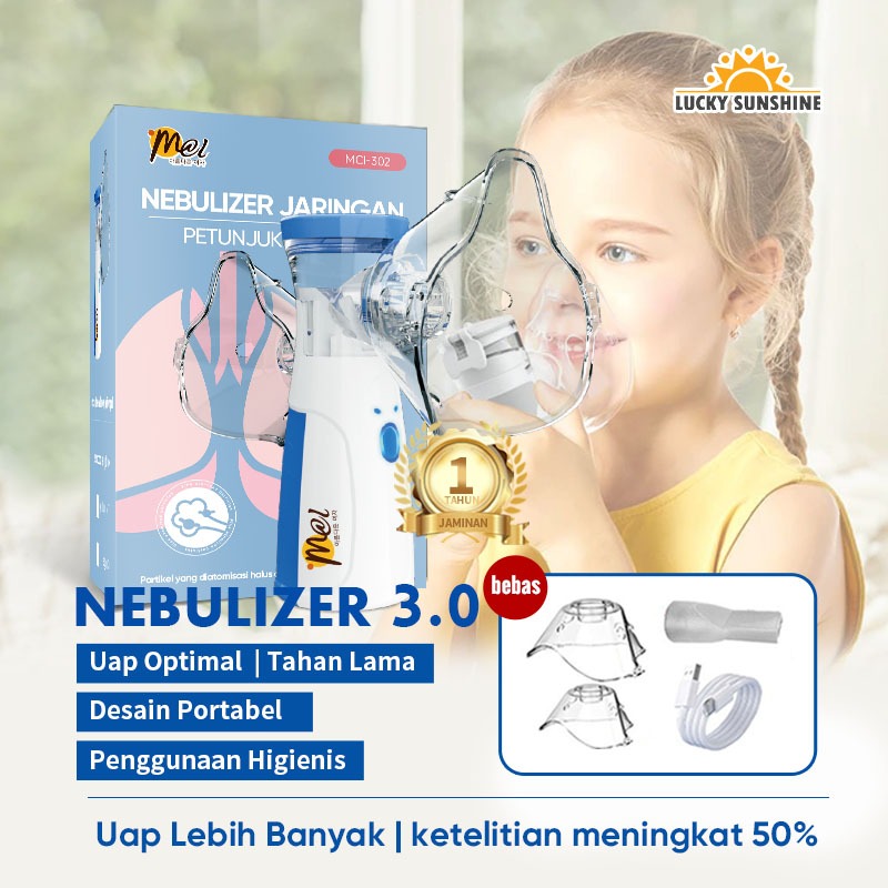 Handheld Inhaler Mesh Nebulizer Mesin Alat Uap Nebulizer Anak Dan Dewasa Nebulizer Portable Mesh Ala