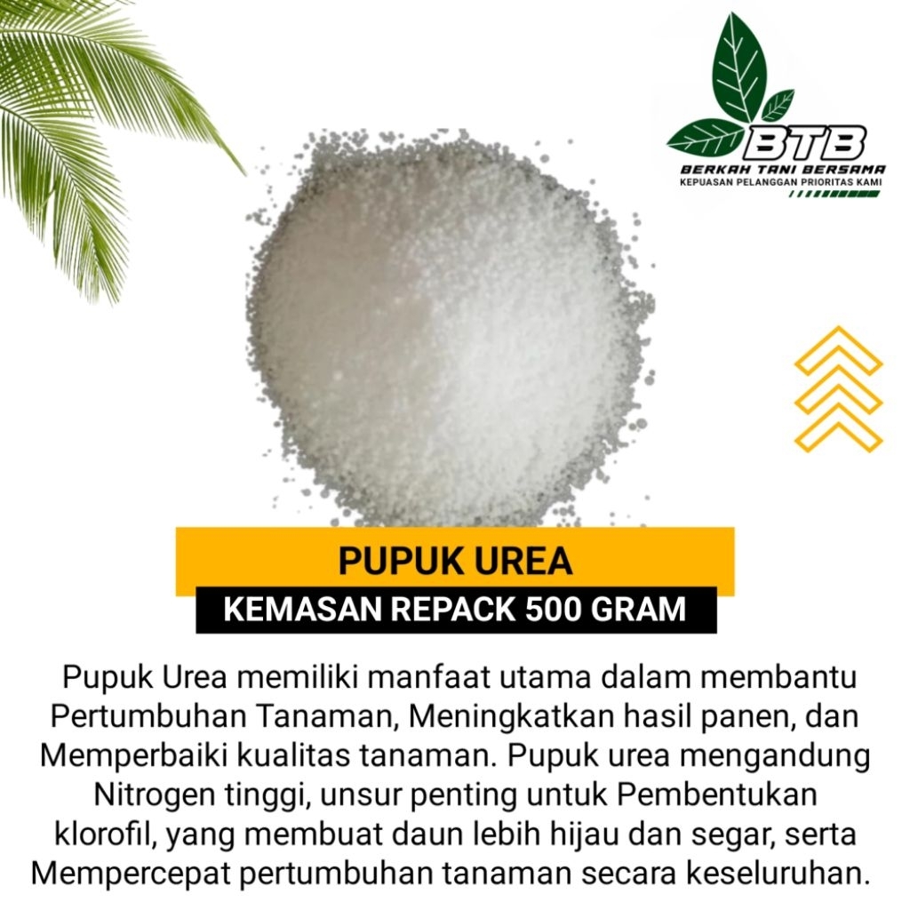Pupuk Urea Repack Kemasan 500 Gram Pupuk Penyubur Segala Jenis Tanaman