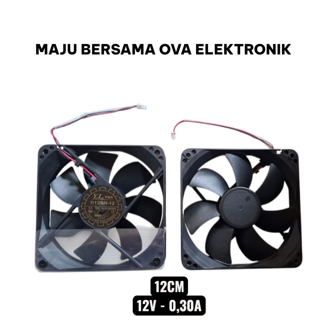 Kipas Fan DC 12V-0.30A 12CM