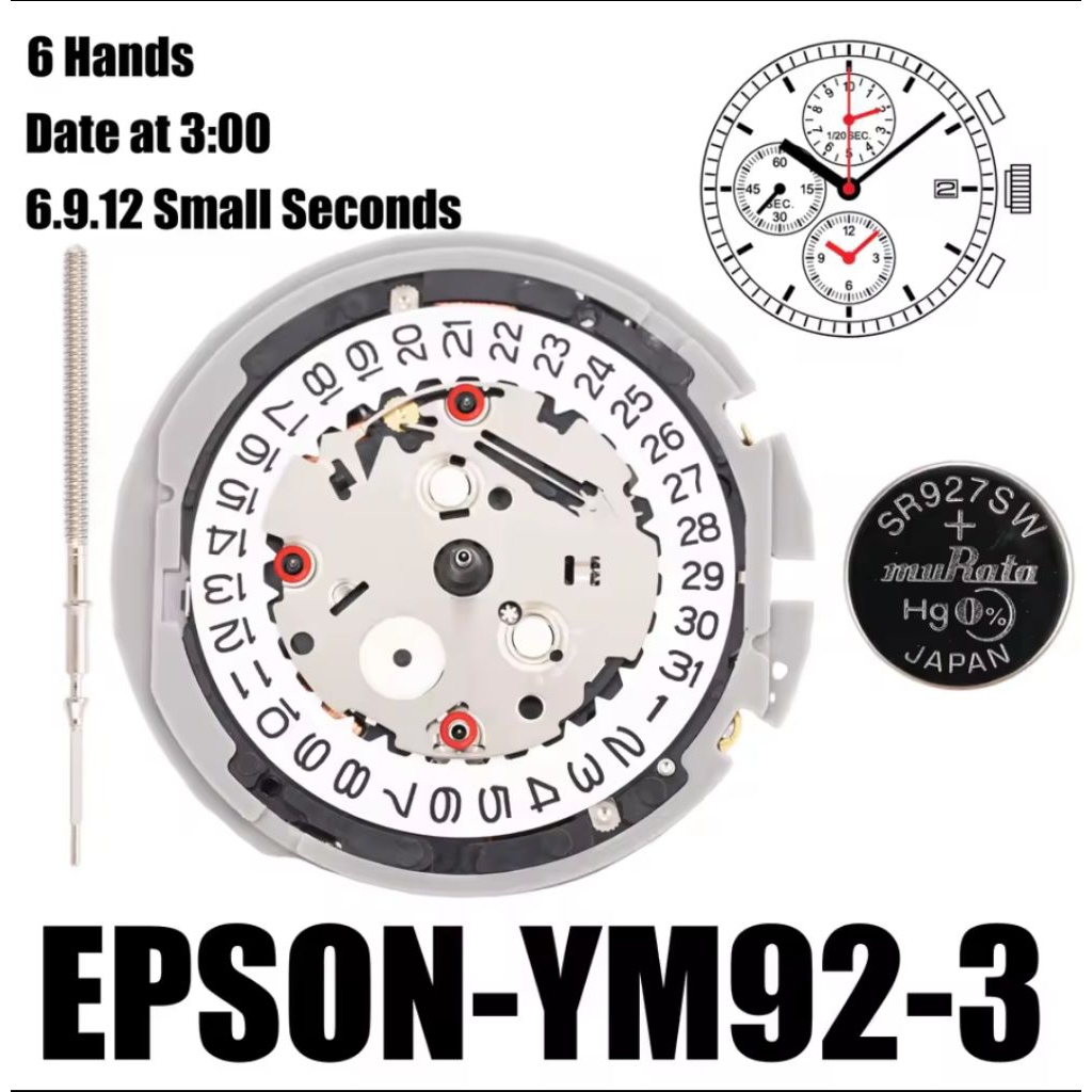 Mesin Jam Tangan Epson YM92A YM 92 A Original