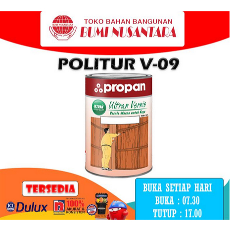 ULTRAN VERNISH V09/ POLITUR KAYU PROPAN PERNIS PROPAN