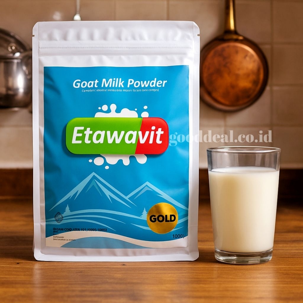 

SUSU KAMBING ETAWAVIT ISI 1 KG SUSU KAMBING ETAWAKU