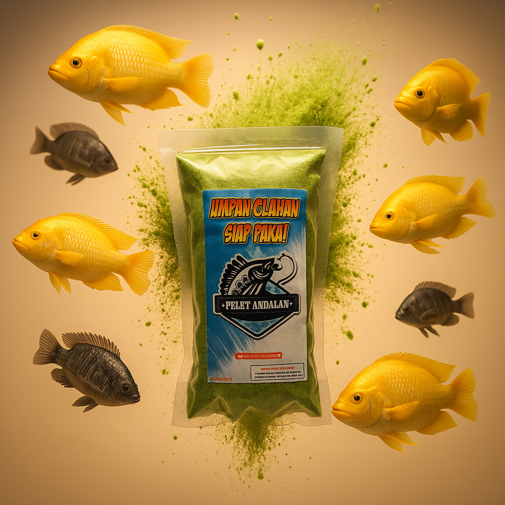 Umpan Ikan Nila Susah Makan Paling Jitu Amis Wangi Lumut 100gr