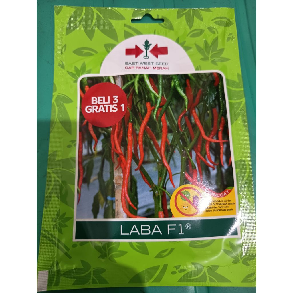 (READY) BIBIT BENIH CABE MERAH KERITING LABA F1 isi 150 butir PANAH MERAH