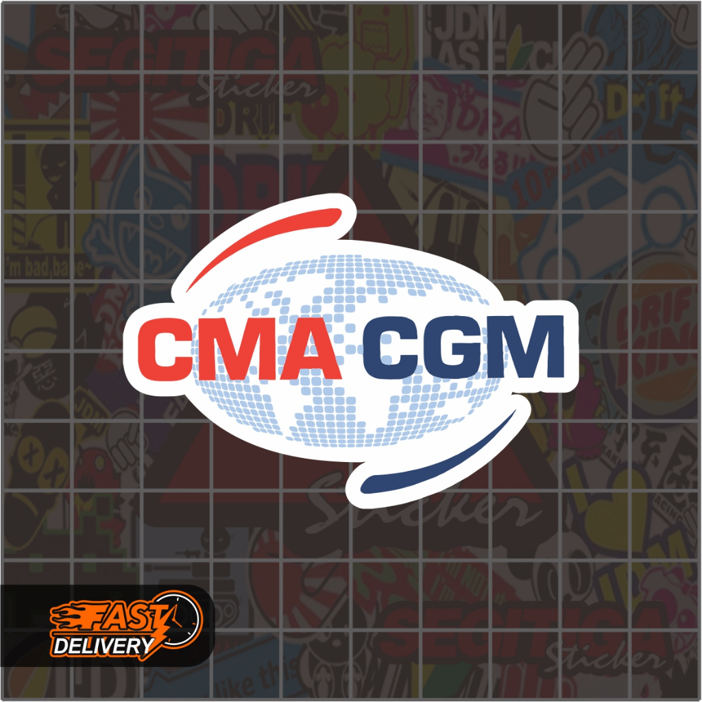 

Sticker CMA CGM Shipping Ukuran 6.5 x 4.5 Cm