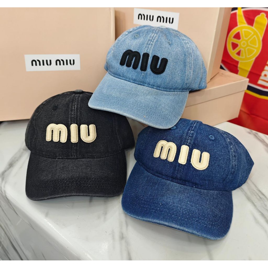 Topi premium Denim miu" jeans unisex