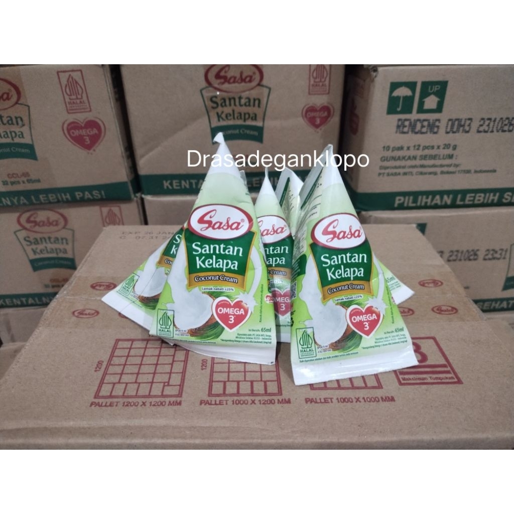

Santan Sasa Cair 65ml 1 Dus isi 32Pcs