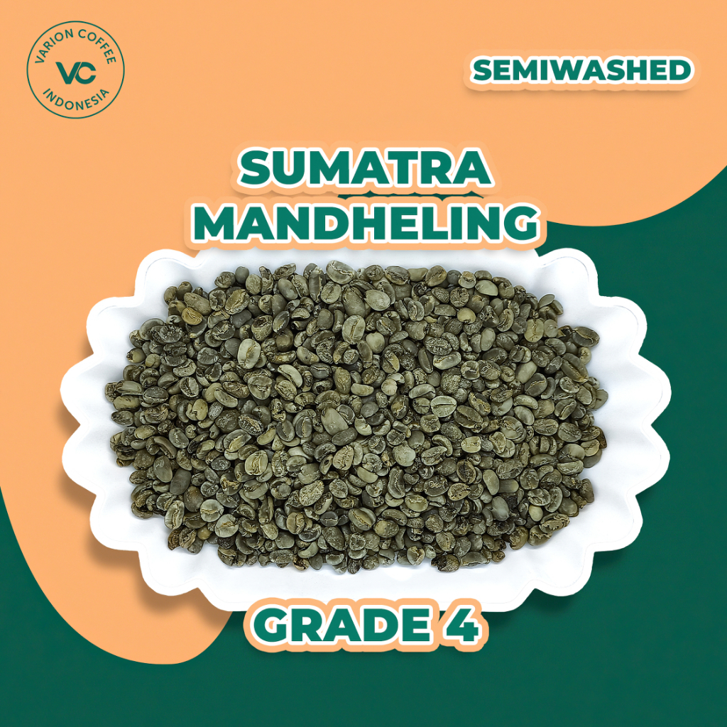 

Green Bean Arabica Mandheling Semiwashed Varion Coffee - Biji Kopi Mentah - Grade 4