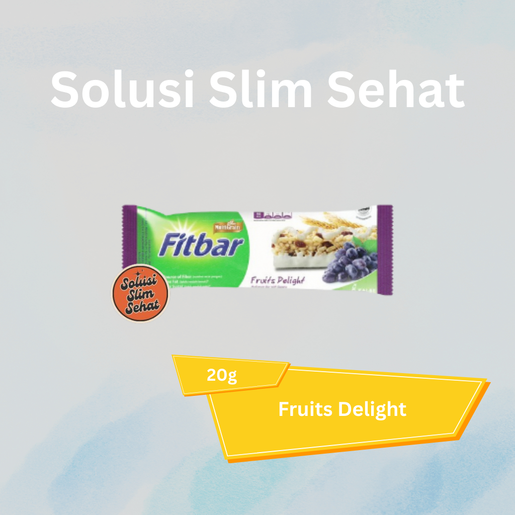 

Fitbar Cemilan Instan Untuk Diet 1pcs x 20 gram - Fruit Delight