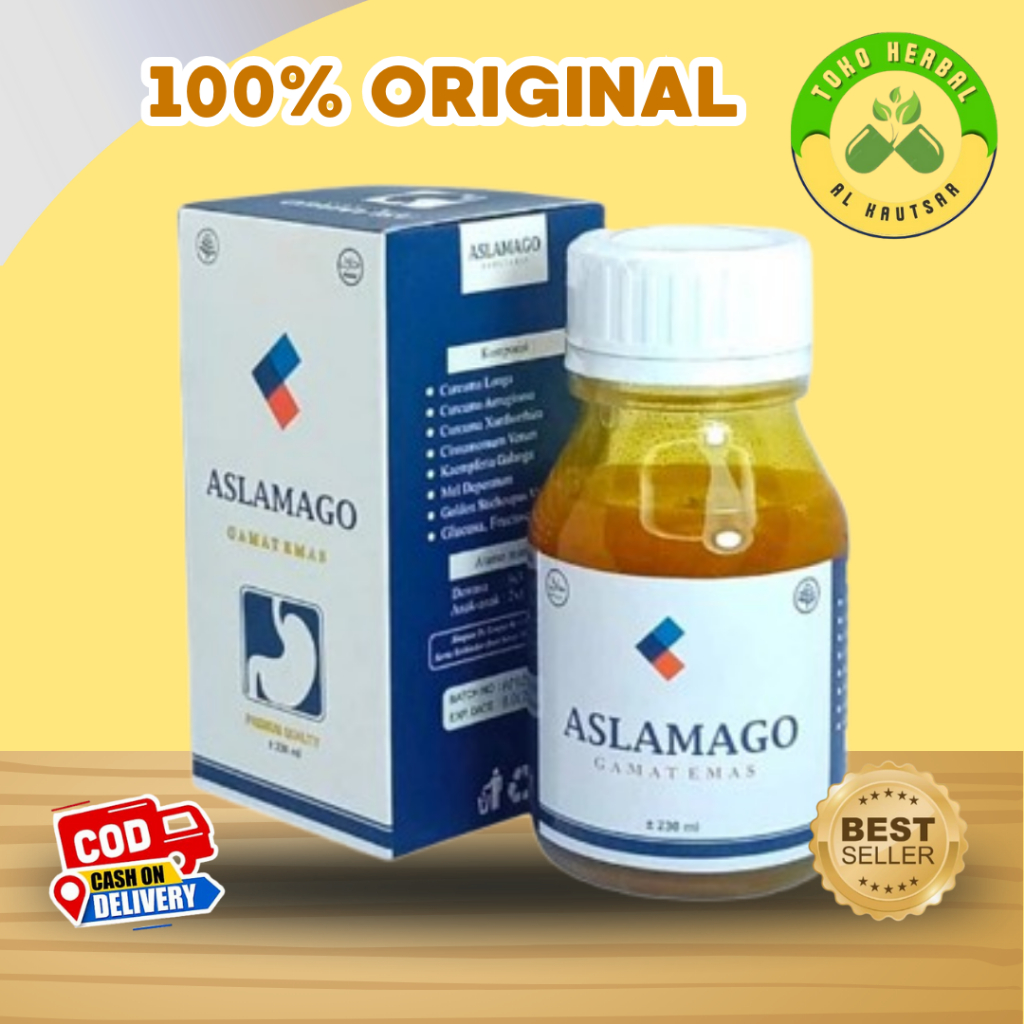 Madu Aslamago Gamat Emas 230 Ml | Membantu Menjaga Kesehatan Lambung & Pencernaan | Aslamago Origina