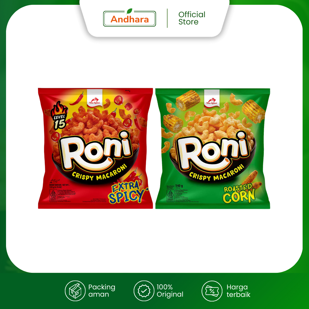 

Roni Crispy Macaroni 140gr - Makaroni Renyah Gurih Murah Nikmat [MIN ORDER 2]