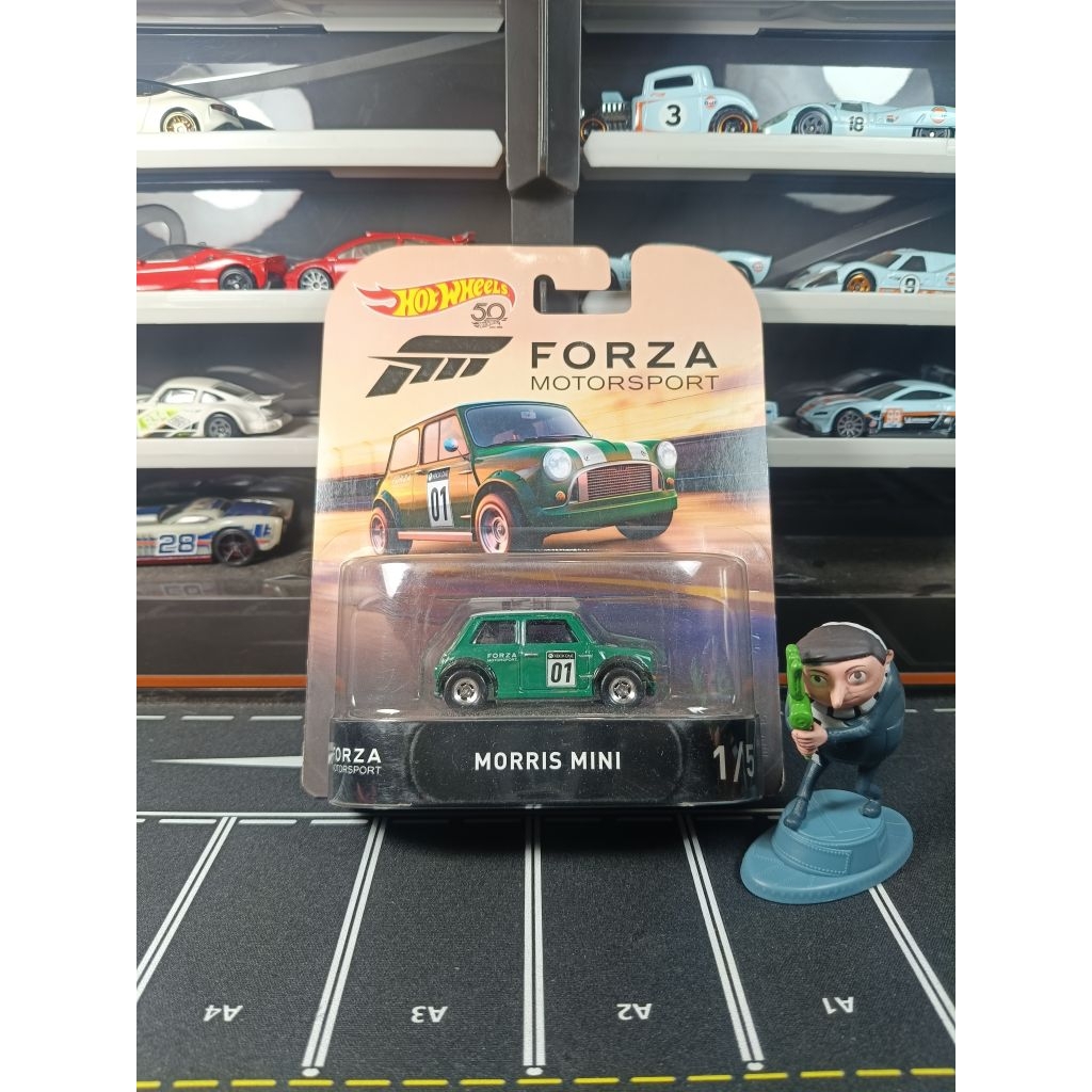 hot wheels forza motorsport morris mini green