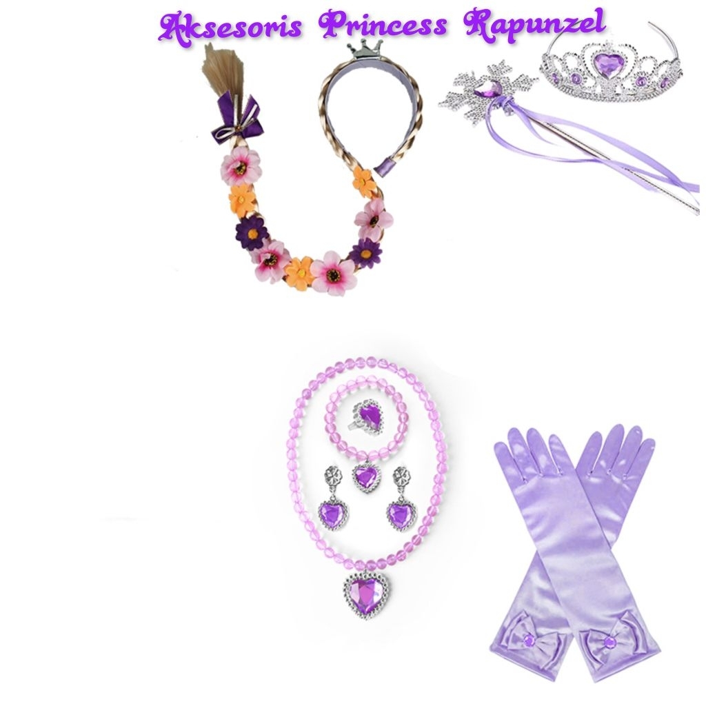 Aksesoris Princess Rapunzel Set
