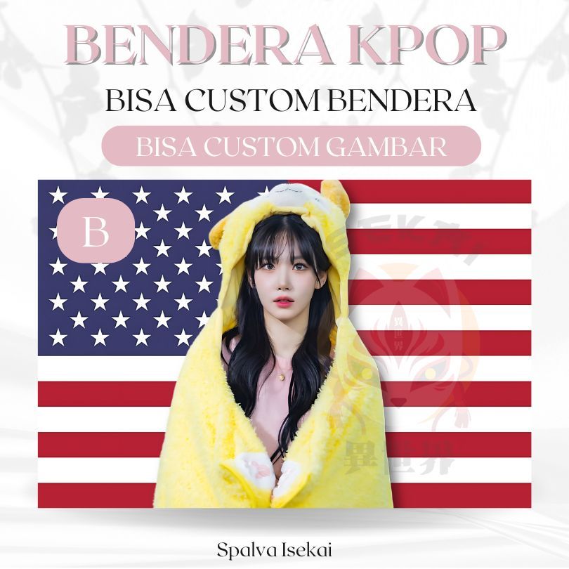 Bendera AMERIKA KPOP NAKYOUNG TRIPLES / POSTER KPOP / BENDERA KPOP Kim NaKyoung / KPOP Tapestry / Ta