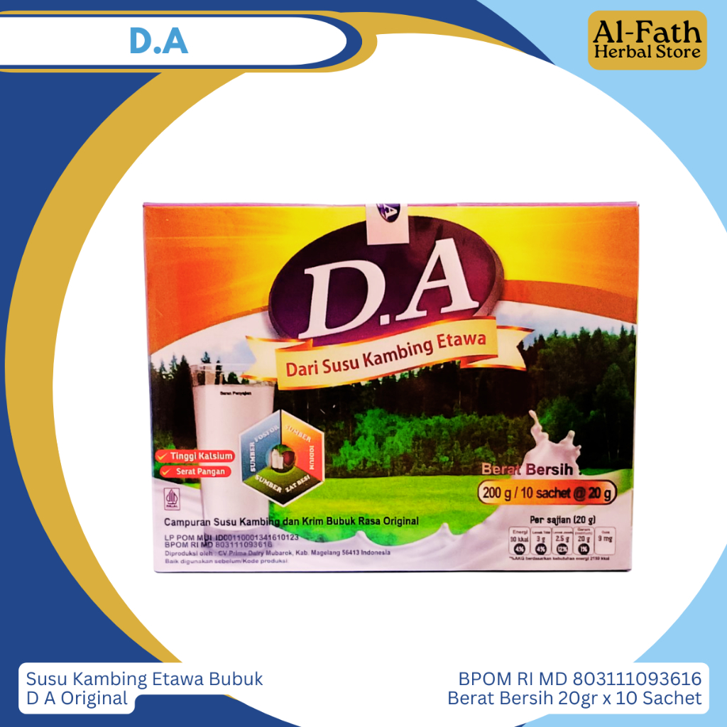 

Paket 4 Box Susu kambing etawa D.A DA Penangkal Bibit Penyakit Bakteri dan Virus Halal BPOM