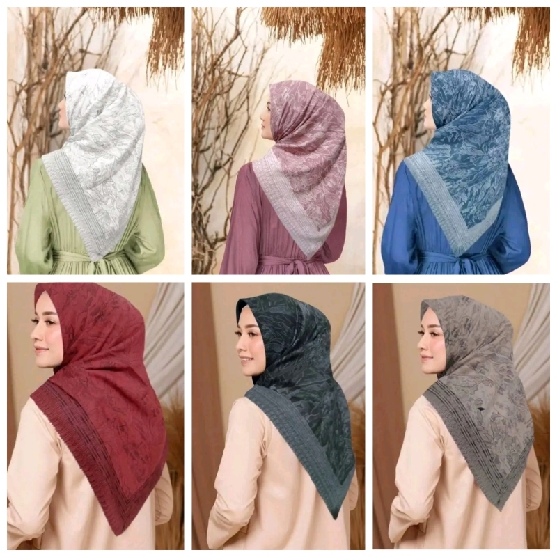 jilbab segiempat kerudung segi emat motif rijeq/afqir gagal qc layak pakai