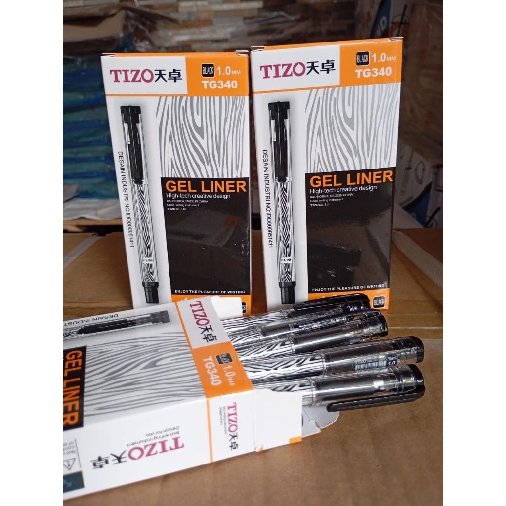 

(1pak) Pen Gel Tizo 1,0mm TG340/ bolpen gel tizzo hitam/gel liner/pulpen tanda tangan