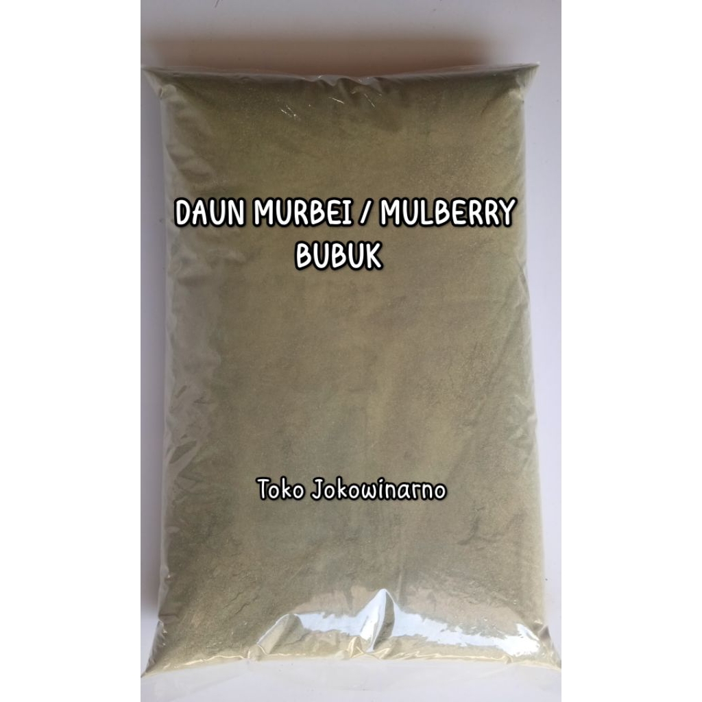 

DAUN MURBEI BUBUK HALUS - DAUN MULBERRY Isi 250 Gram - Murni Tanpa Campuran