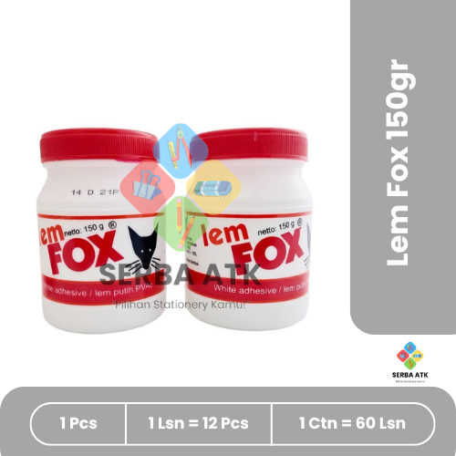 

[1 pcs] Lem Putih Fox 150 Gram