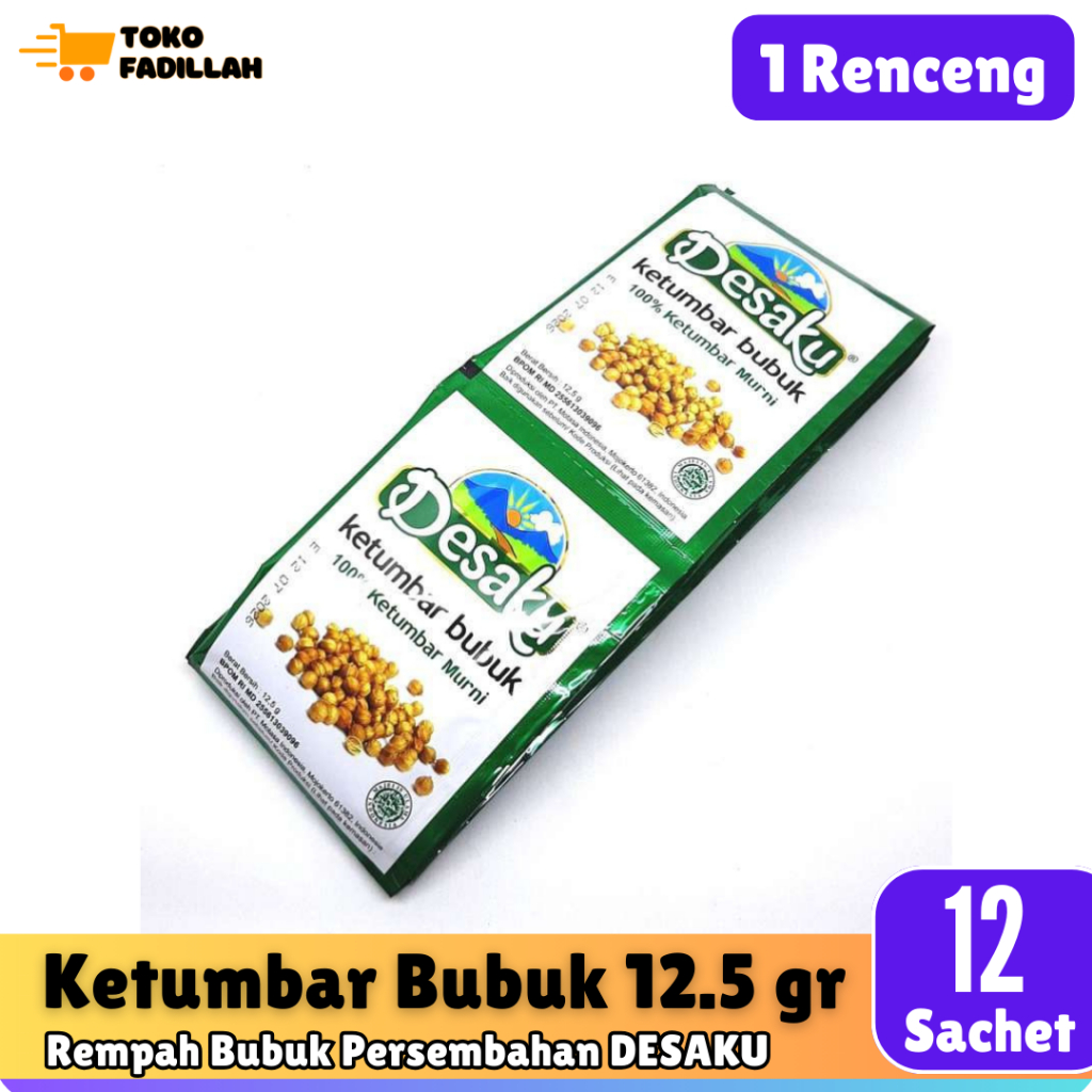 

Desaku Ketumbar Bubuk 12.5 gr x 12 Sachet [1 Renceng]