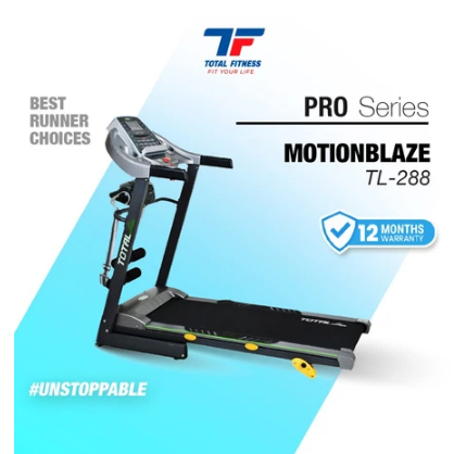 Treadmill Electric Manual Incline TL-288 Alat Olahraga Lari Ditempat Elektrik
