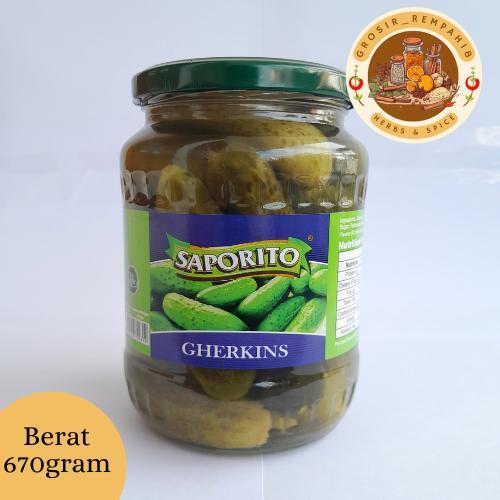 

Saporito gherkins 670gr /acar timun