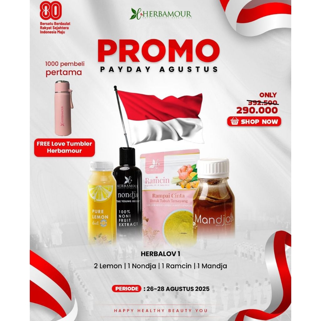 

HERBAMOUR HERBALOV LAMOUR PROMO AGUSTUS