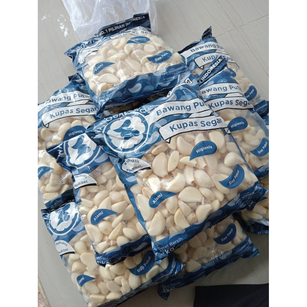 

[INSTANT ONLY] Bawang Putih Kupas Pack 1kg