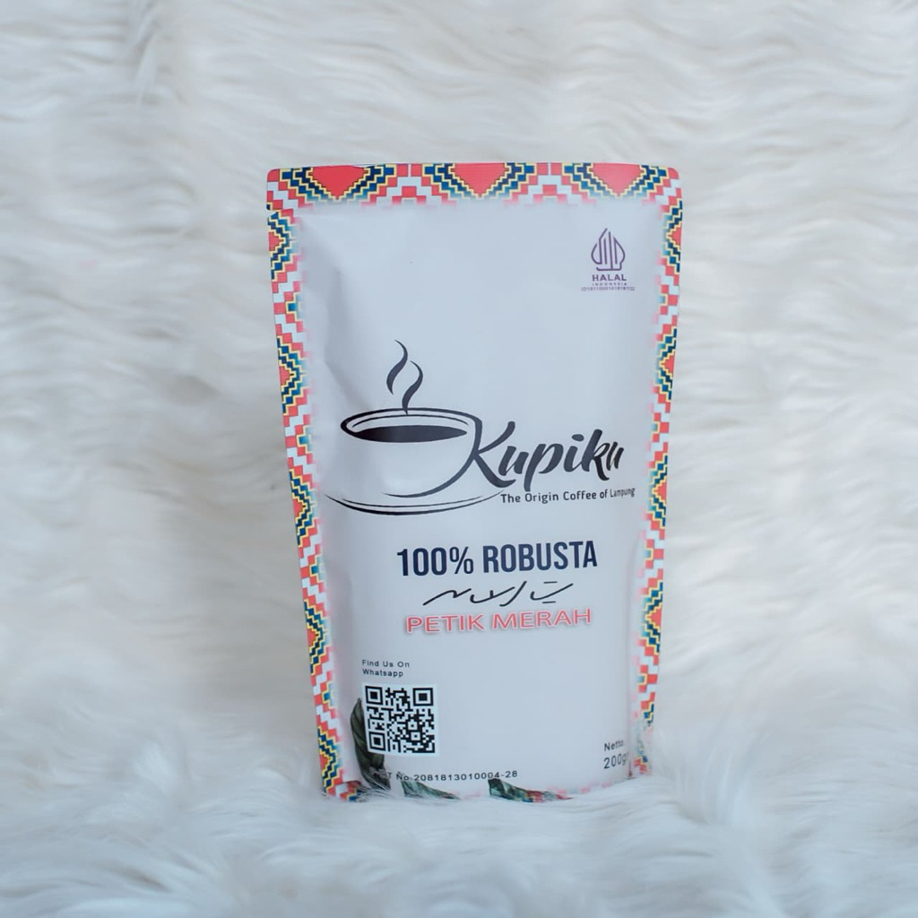 

Kupiku Kopi Lampung Petik Merah – 100% Robusta Premium Fresh Roasted