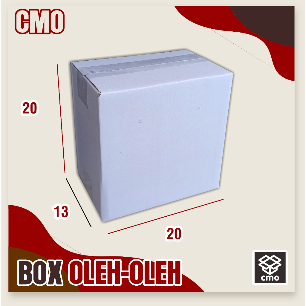 

Box Oleh Oleh 20x13x20 cm DUS polos | DUS kue | DUS Oleholeh | DUS kripik | Box Murah