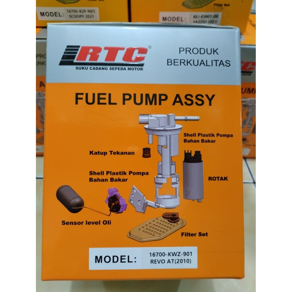 pompa bensin fuel pump honda revo AT.  Rtc