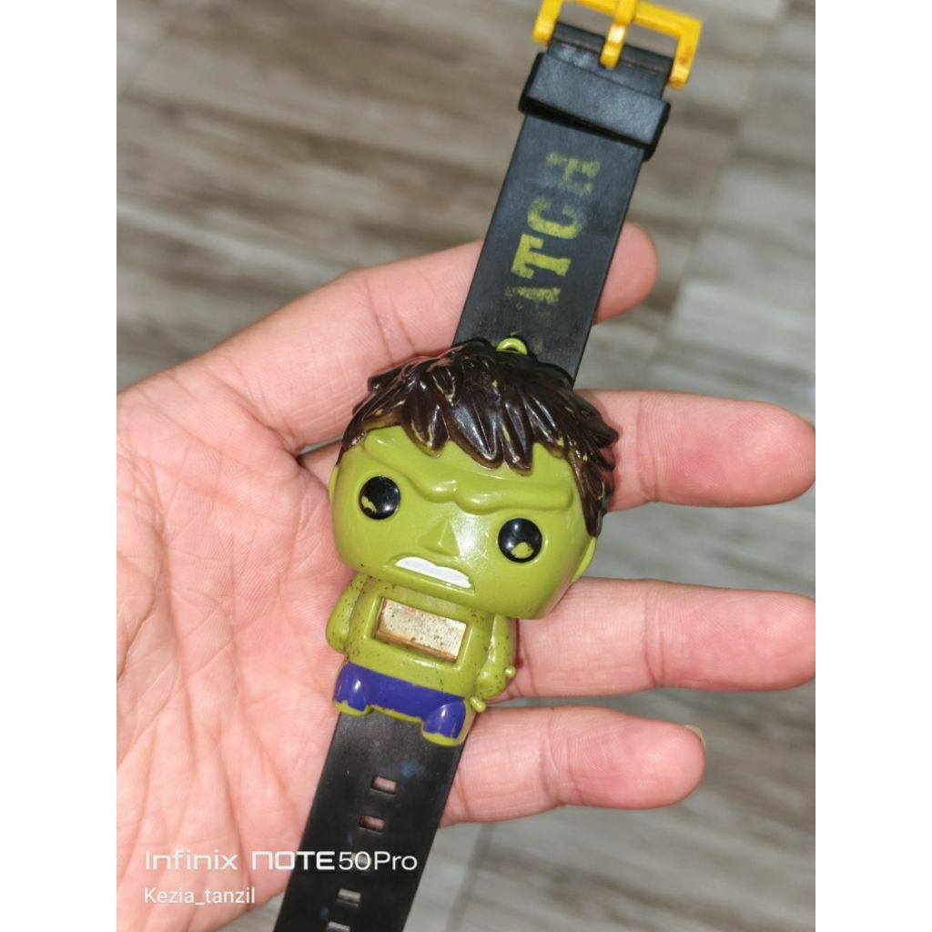 JUALAN MAINAN JAM TANGAN ANAK COWOK SUPERHERO SUPER HERO HULK ELEKTRIK OFF NO TEST KEREN COOL robot