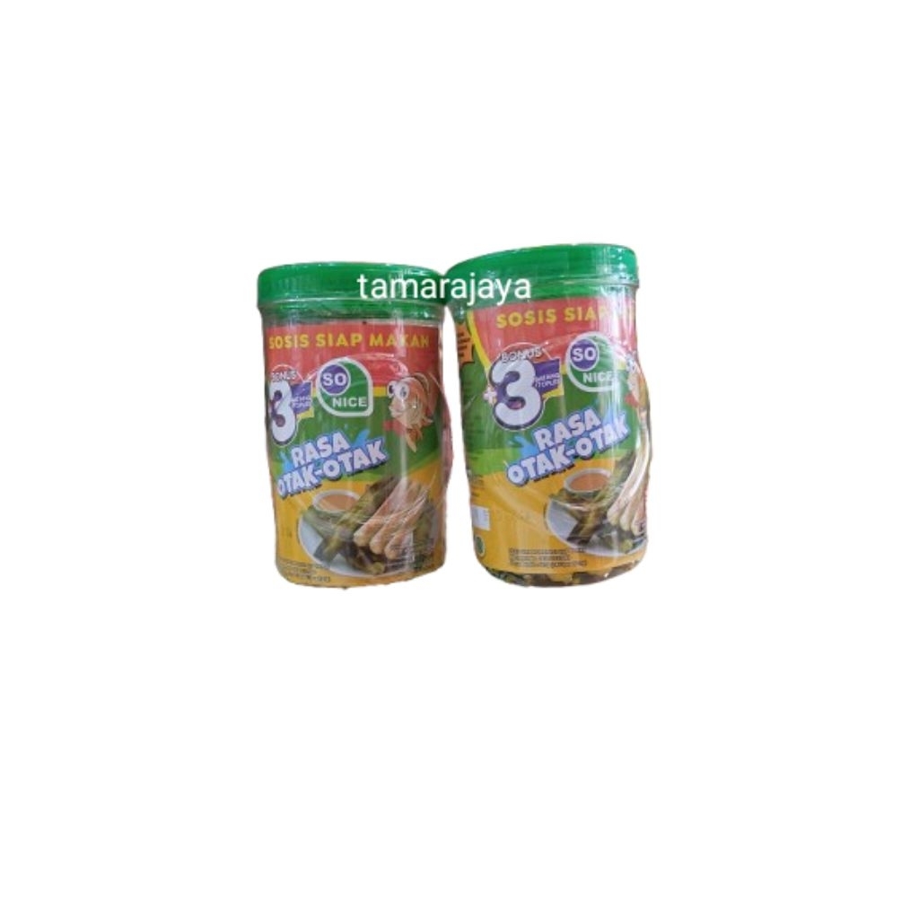 

Sosis So Nice Rasa Otak Otak 21 Gr isi 24 + 3 Pcs ( Harga 1 Toples )