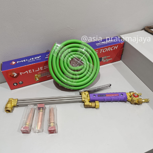 PAKET Selang Las Dobel + Cutting Torch STRONG-8 + Tip 3 Mata / Blender Las Potong ST8 LPG / Blender 