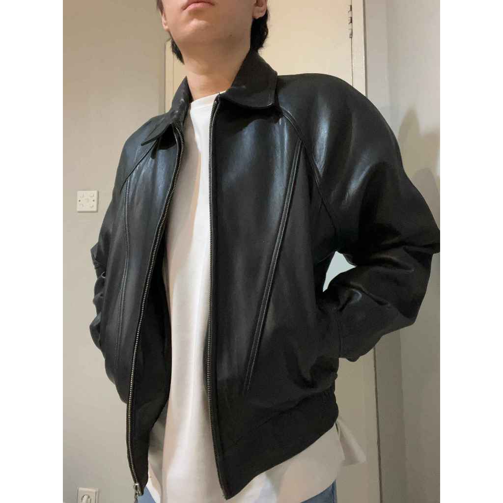 SECOND Jaket Kulit Vintage Michael Lawrence Original Mint Condition Seperti Baru