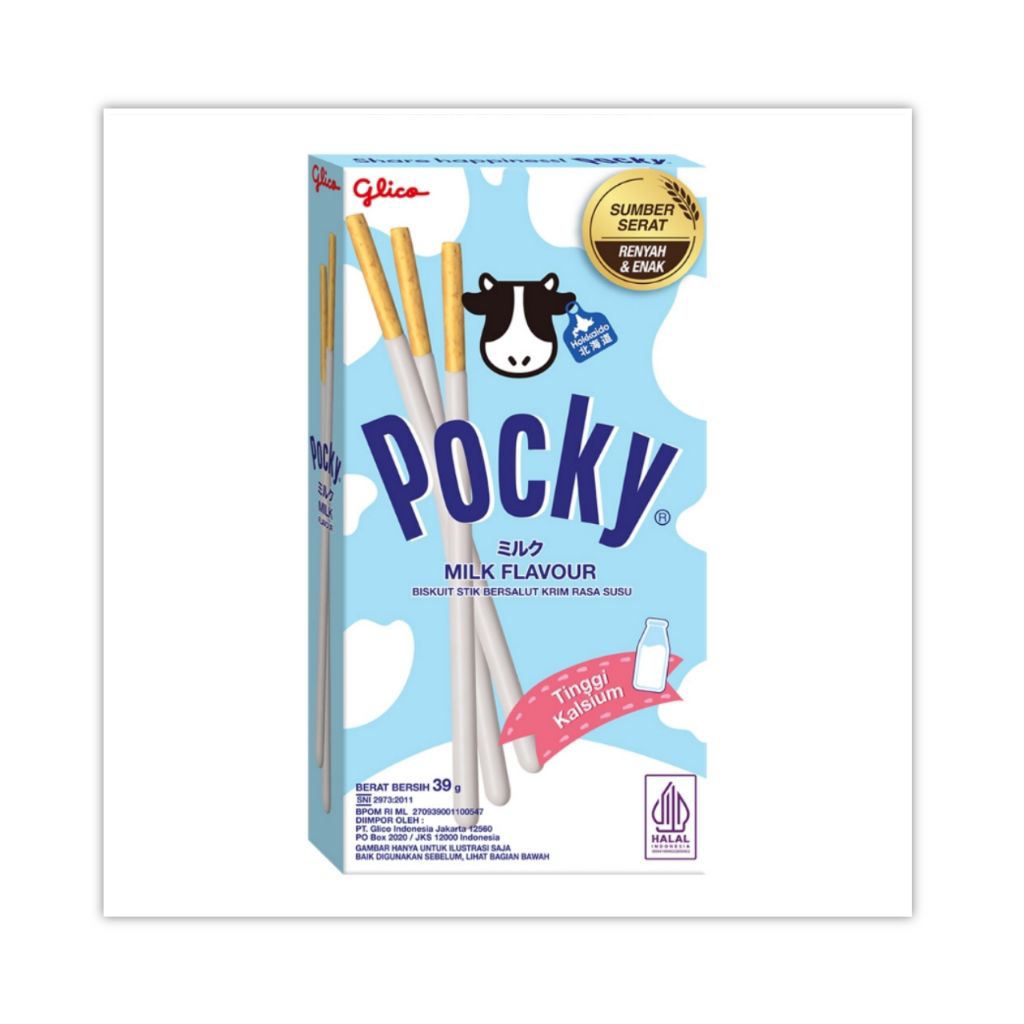 

Pocky Glico Milk 39 gr Stick Biskuit Snack Cemilan