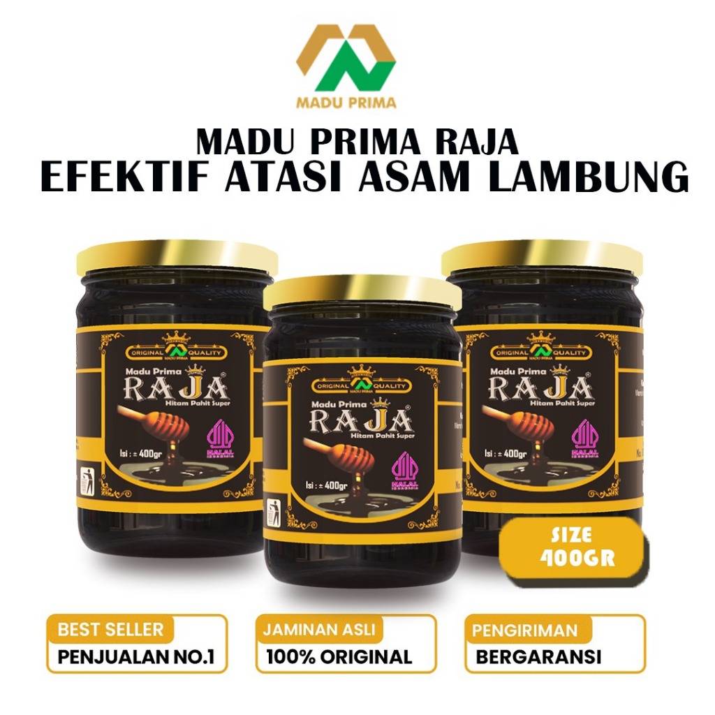 

Madu Pahit Obat Asam Lambung Asli Herbal PRIMA RAJA Terbaik Atasi GERD Dan Maag 400GR X3