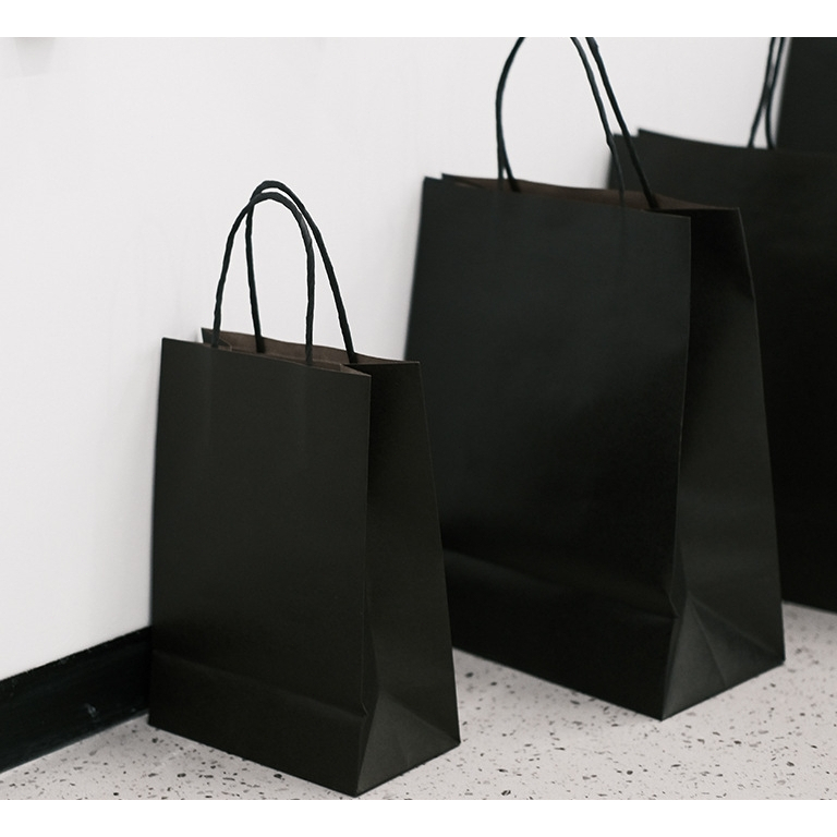 

25PC Kraft Paper Handle Tas