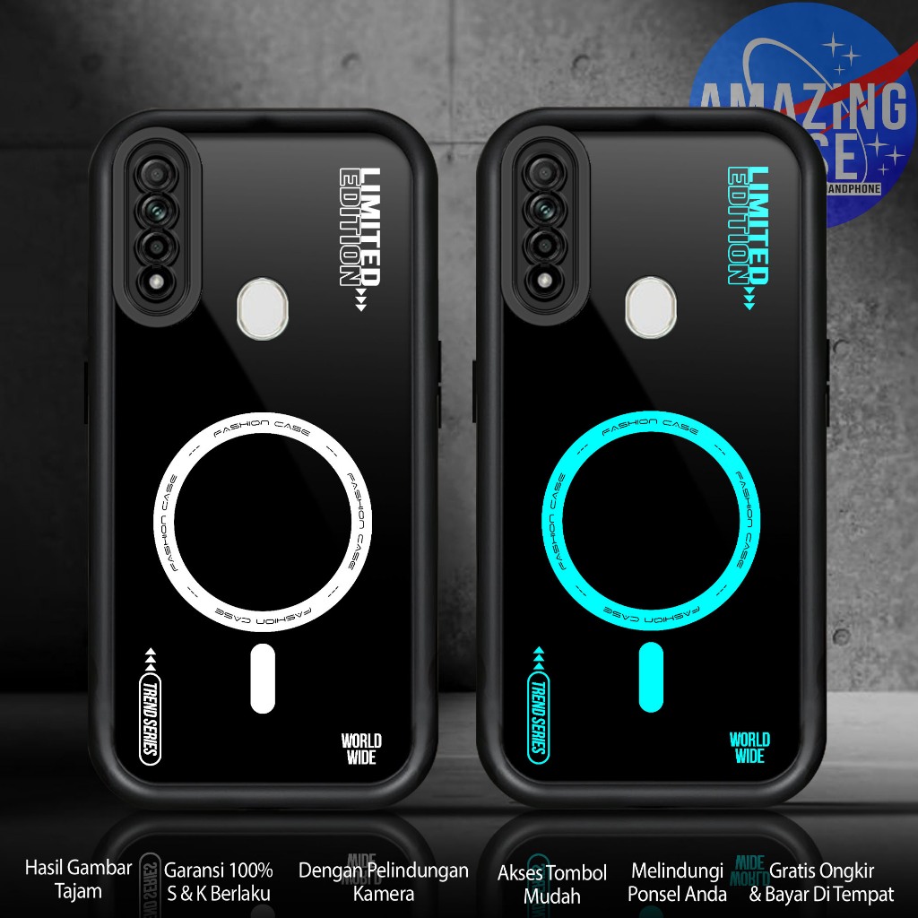 Softcase Glass kaca For OPPO A8 2020 A31 PDBM00 CPH2015 RING Casing Handphone Case Hp Procamera