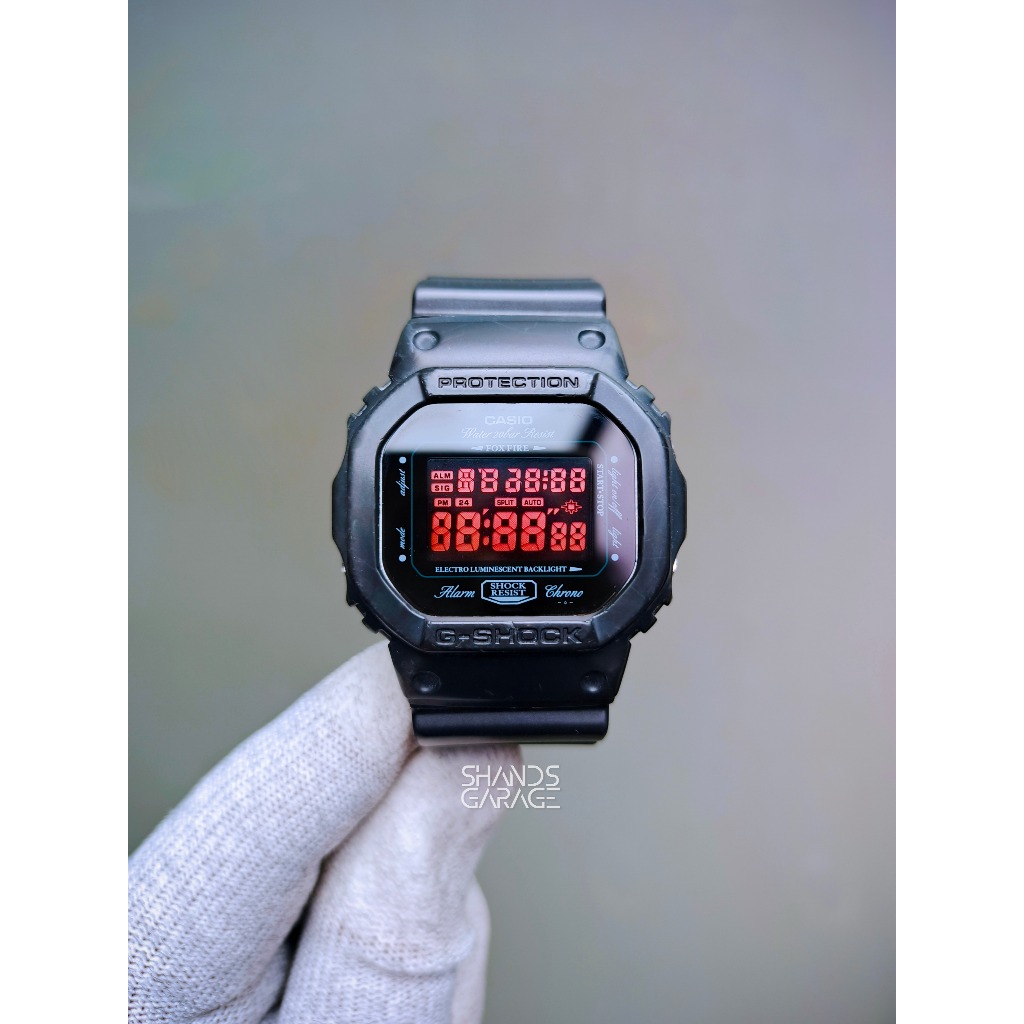 XXX SOLD OUT XXX Jam Tangan Casio DW-5600BC Custom Red Blood LCD Preloved / Second
