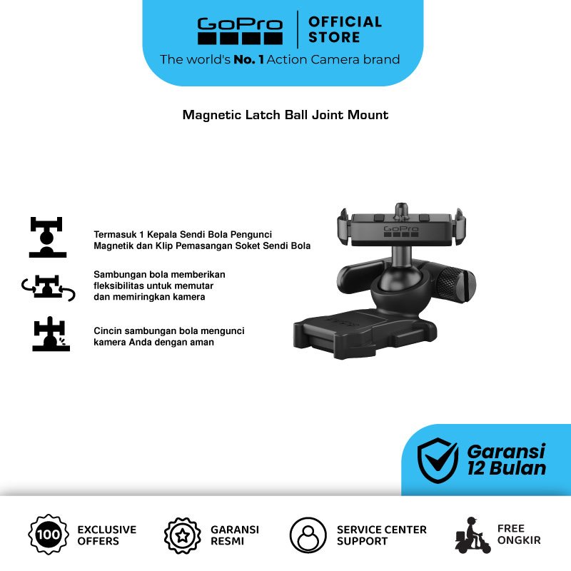 GoPro Magnetic Latch Ball Joint Mount