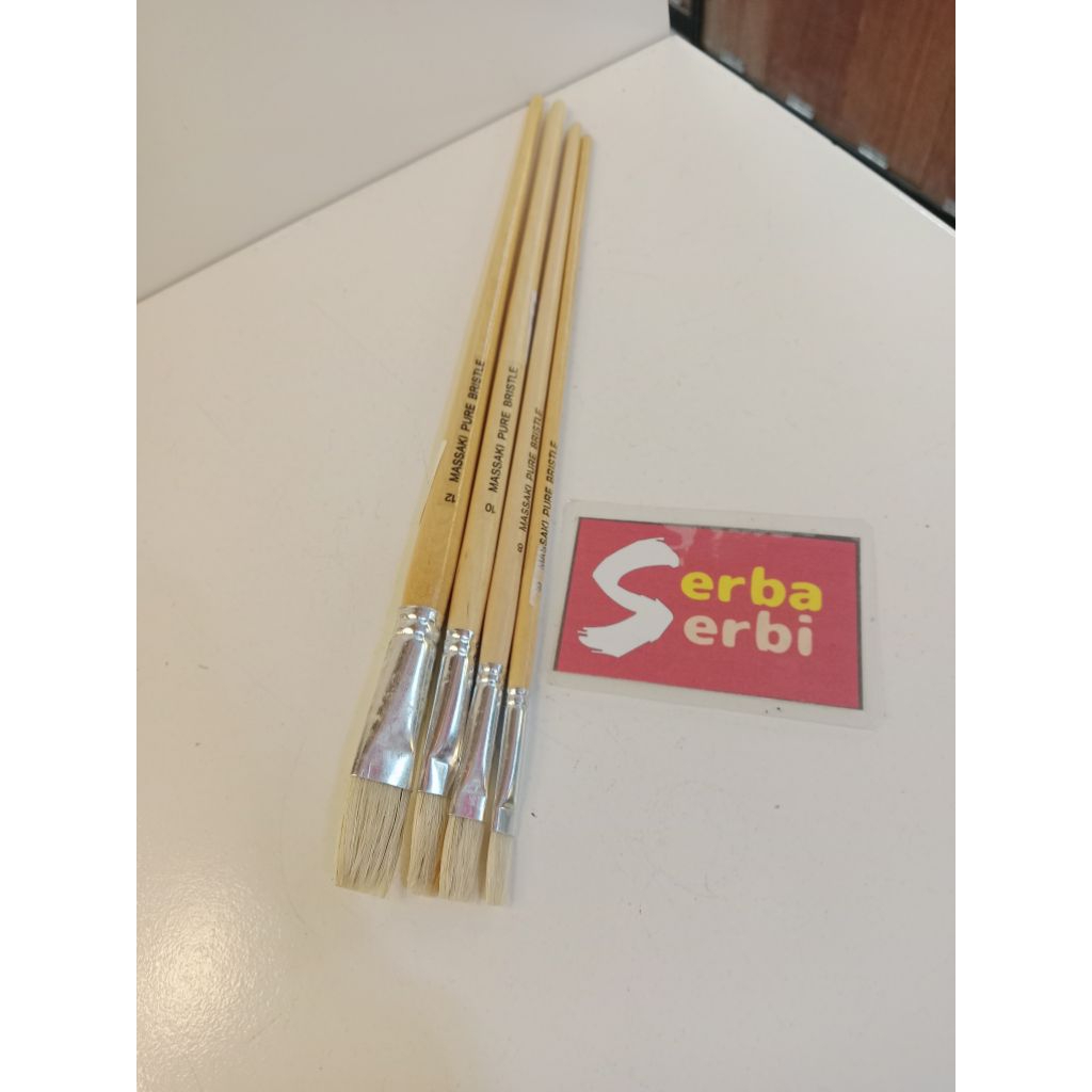 

-/PCS KUAS LUKIS PANJANG-Kuas cat lukis gagang kayu