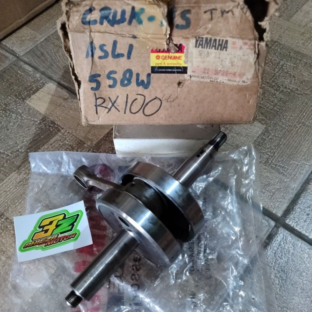 As kruk cruk as bandul stang seher crankshaft assy dt100x dt 100x rx100 rx 100 original baru yamaha 