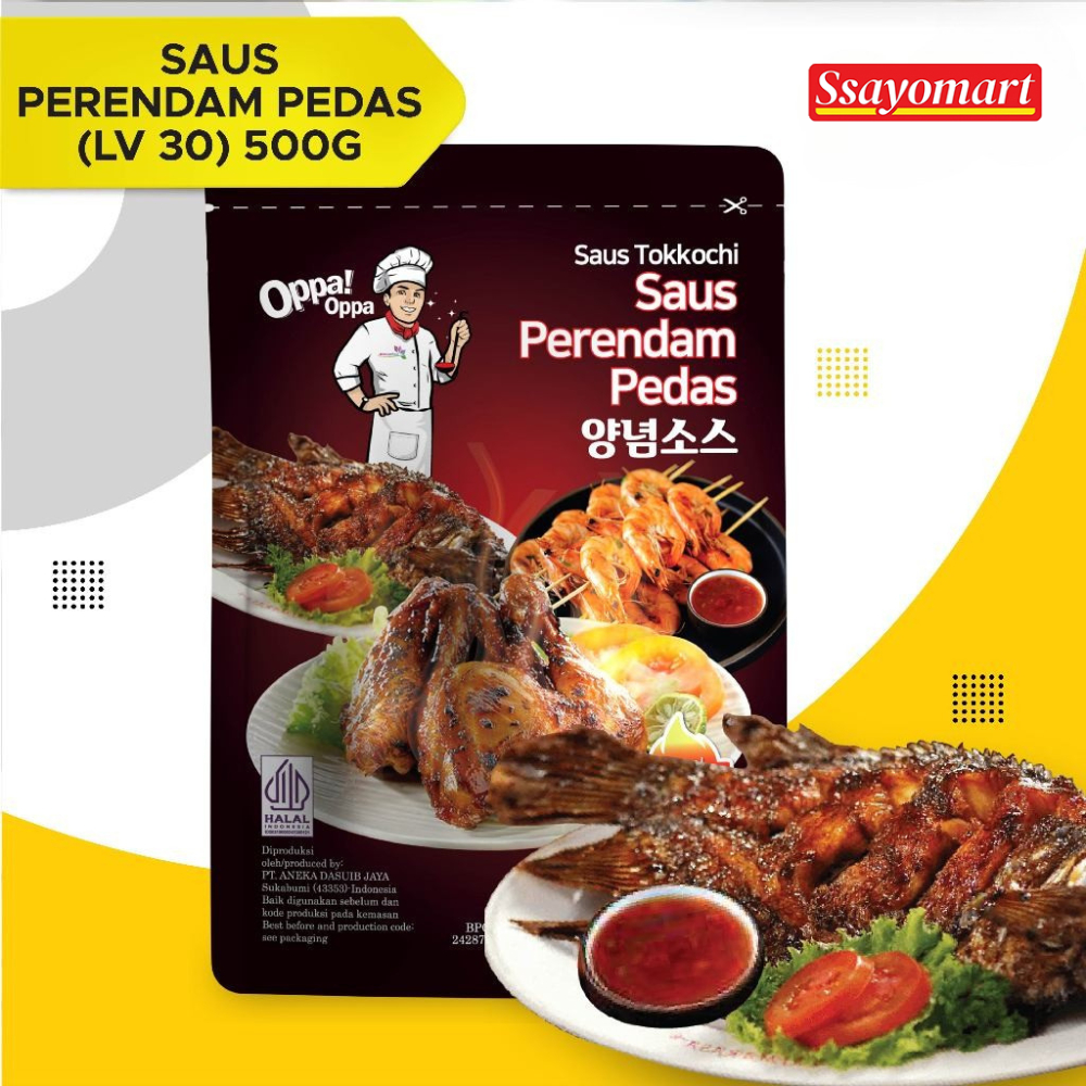

Saus Perendam Pedas Tokkochi Oppa!Oppa Saus Buldak Pedas 500g Level 10 20 30