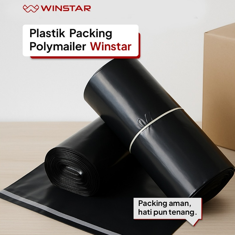 

POLYMAILER PLASTIK PACKING POLYMAILER HITAM DAN PUTIH ISI 100 PCS 45X60