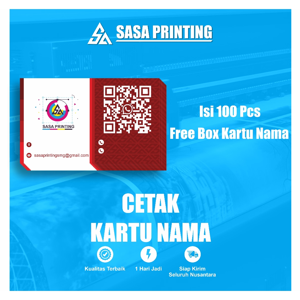 

Cetak Kartu Nama Isi 100 Free Box 1 Sisi Termurah Di Semarang
